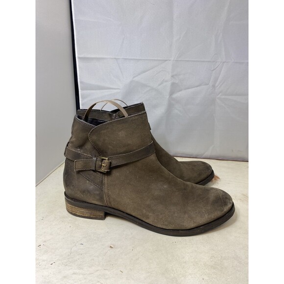 BDG Brown Leather Ankle Booties Women's Size 10 - Picture 2 of 7